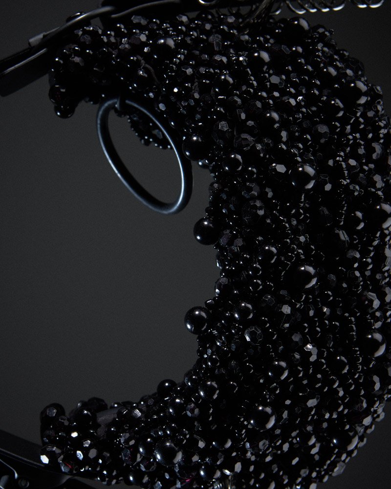INNERRAUM x JUNYA WATANABE – HALF MOON BAG with PEARLS