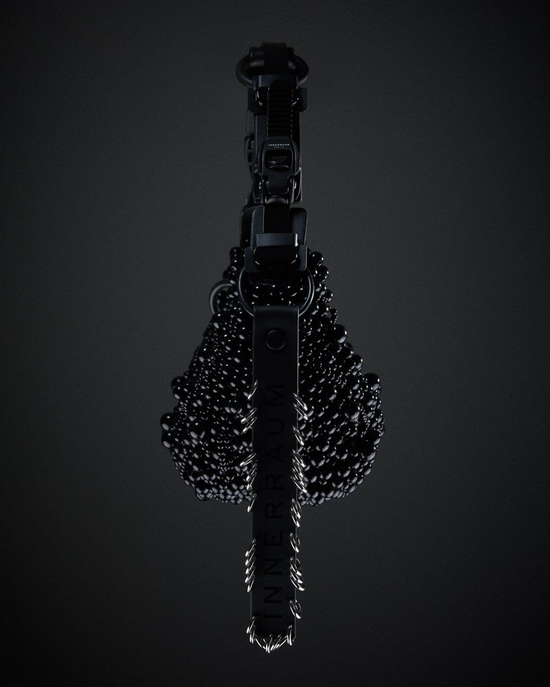 INNERRAUM x JUNYA WATANABE – HALF MOON BAG with PEARLS