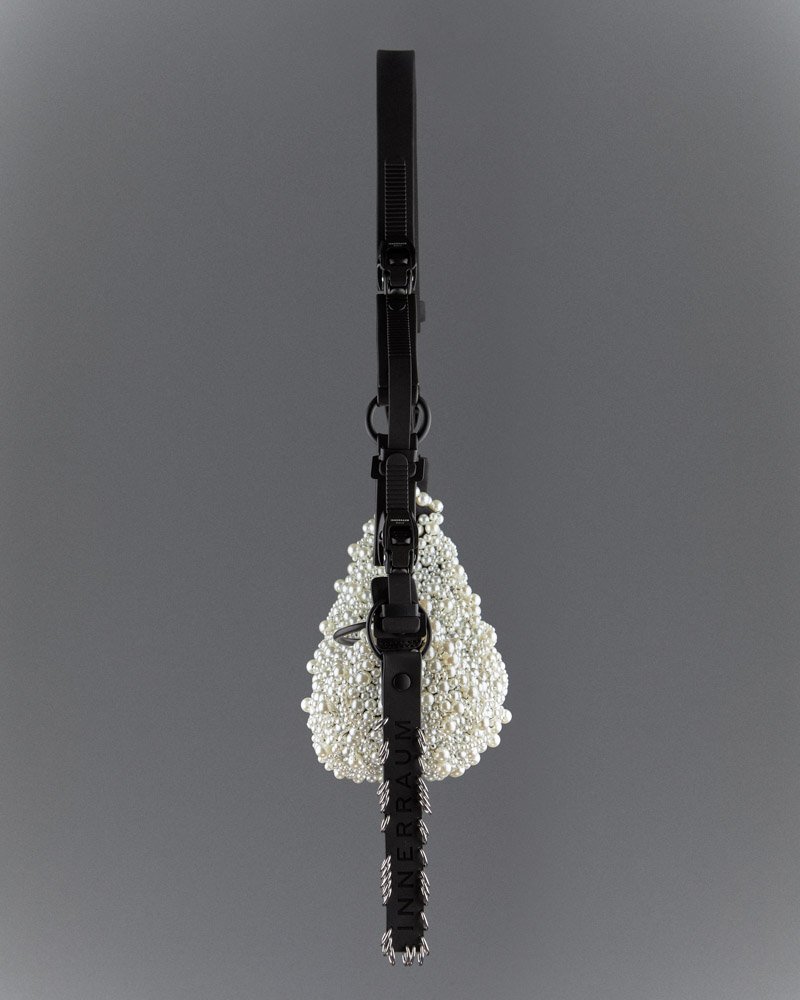 INNERRAUM x JUNYA WATANABE – HALF MOON BAG with PEARLS
